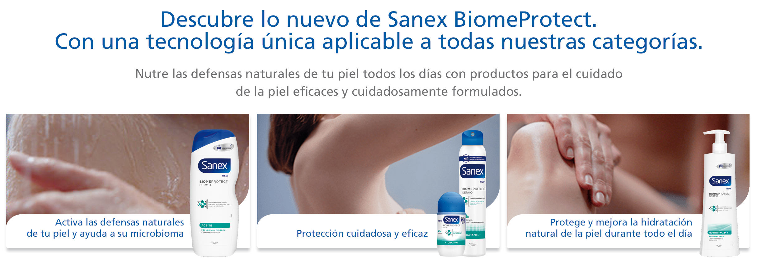Gama BiomeProtect de Sanex