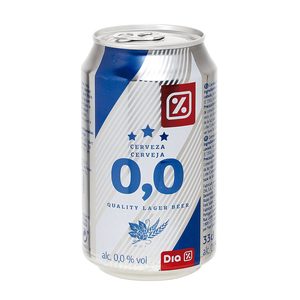 DIA cerveza 0,0% alcohol lata 33 cl