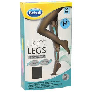 SCHOLL Light legs medias de compresión 20d negro talla M caja 1 ud