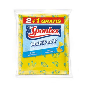 SPONTEX bayeta multifacil super absorbente bolsa 2 + 1 gratis