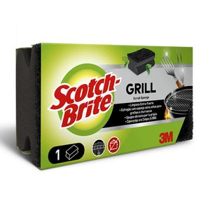 SCOTCH BRITE estropajo salvauñas fibra negra BBQ paquete 1 ud