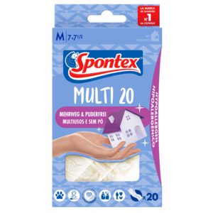 SPONTEX guantes desechables talla M caja 20 uds