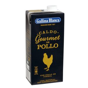 GALLINA BLANCA Gourmet caldo de pollo de corral 100% natural envase 1 lt