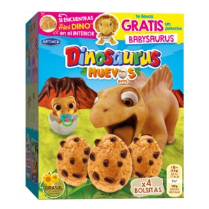 ARTIACH Dinosaurus huevos galletas caja 140 gr 