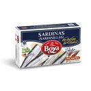 BOYA sardinas picantes en aceite vegetal 6/8 piezas lata 63 gr