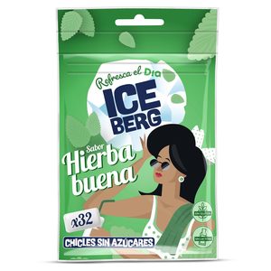 DIA ICEBERG chicle sabor hierbabuena sin azúcar bolsa 45 gr