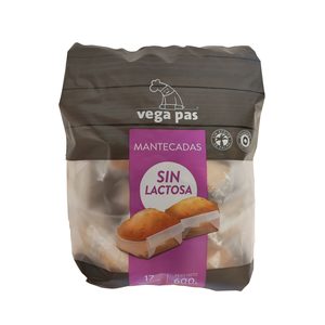 VEGA PAS mantecadas sin lactosa bolsa 600 gr