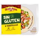 OLD EL PASO tortillas mexicanas SIN GLUTEN paquete 6 uds 216 gr