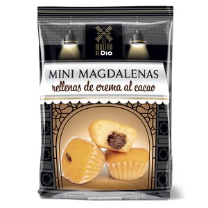 EL MOLINO DE DIA mini magdalenas rellenas de chocolate bolsa 180 gr