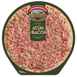 CASA TARRADELLAS pizza atún y bacon envase 405 gr 