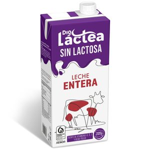 DIA LACTEA leche entera sin lactosa envase 1 lt 