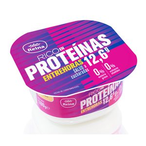 REINA yogur natural rico en proteínas 0% M.G. vaso 180 gr