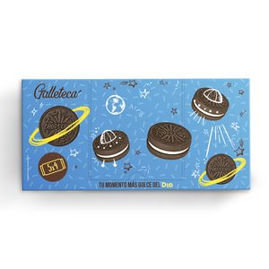 DIA GALLETECA galletas de chocolate rellenas de crema caja 220 gr 
