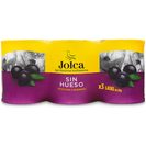 JOLCA aceitunas negras sin hueso cacereña pack 3 latas 50 gr