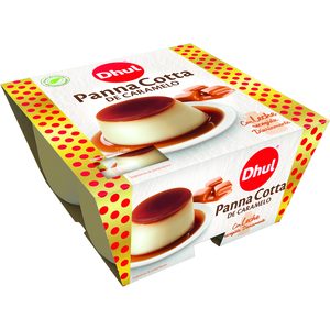 DHUL panna cotta de caramelo pack 4 unidades 100 gr