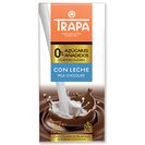 TRAPA chocolate con leche 0% sin azúcares añadidos tableta 80 gr